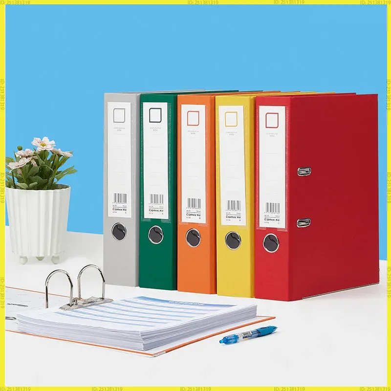 Binder A4 Lever - Mehrfarbiger A4 Hebel-Archivordner Großer Ringordner Dokumentenorganisator