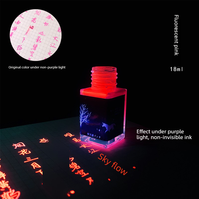 Fountain Pen Bottled Ink - JINCHEN 18 ml bunte fluoreszierende Füllfederhaltertinte,