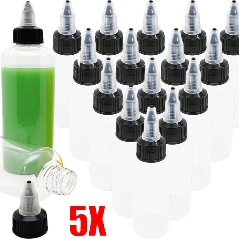 Fountain Pen Bottled Ink - 1/5 Stück 30–250 ml durchsichtige Kunststoff-Quetschflaschen