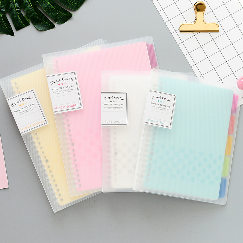 Binder A4 Lever - 1Pc KOKUYO Lose Blatt Notebook Pastell