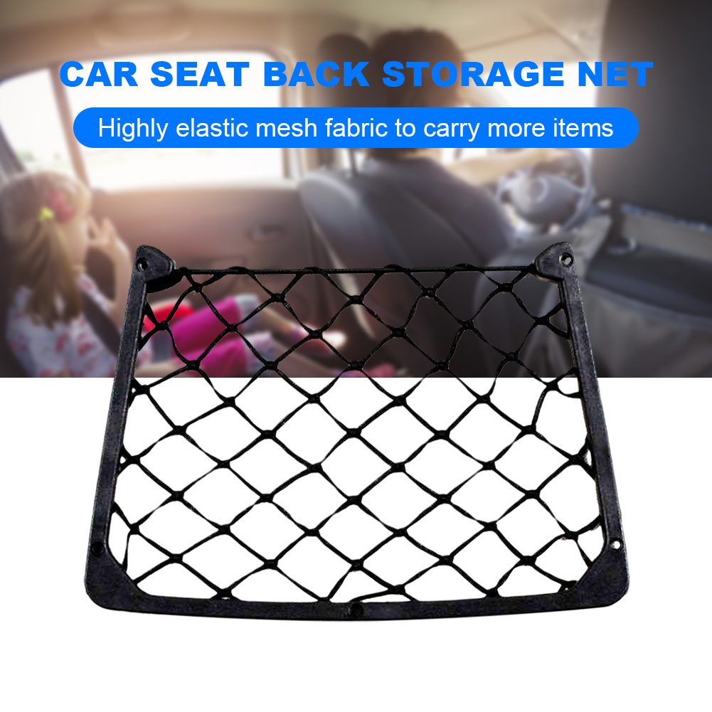 Magazine Holder Rack - Auto-Rücksitz-Aufbewahrungsnetz Elastischer Zeitschriftenhalter Auto-Netz-Tasche Große Netztasche