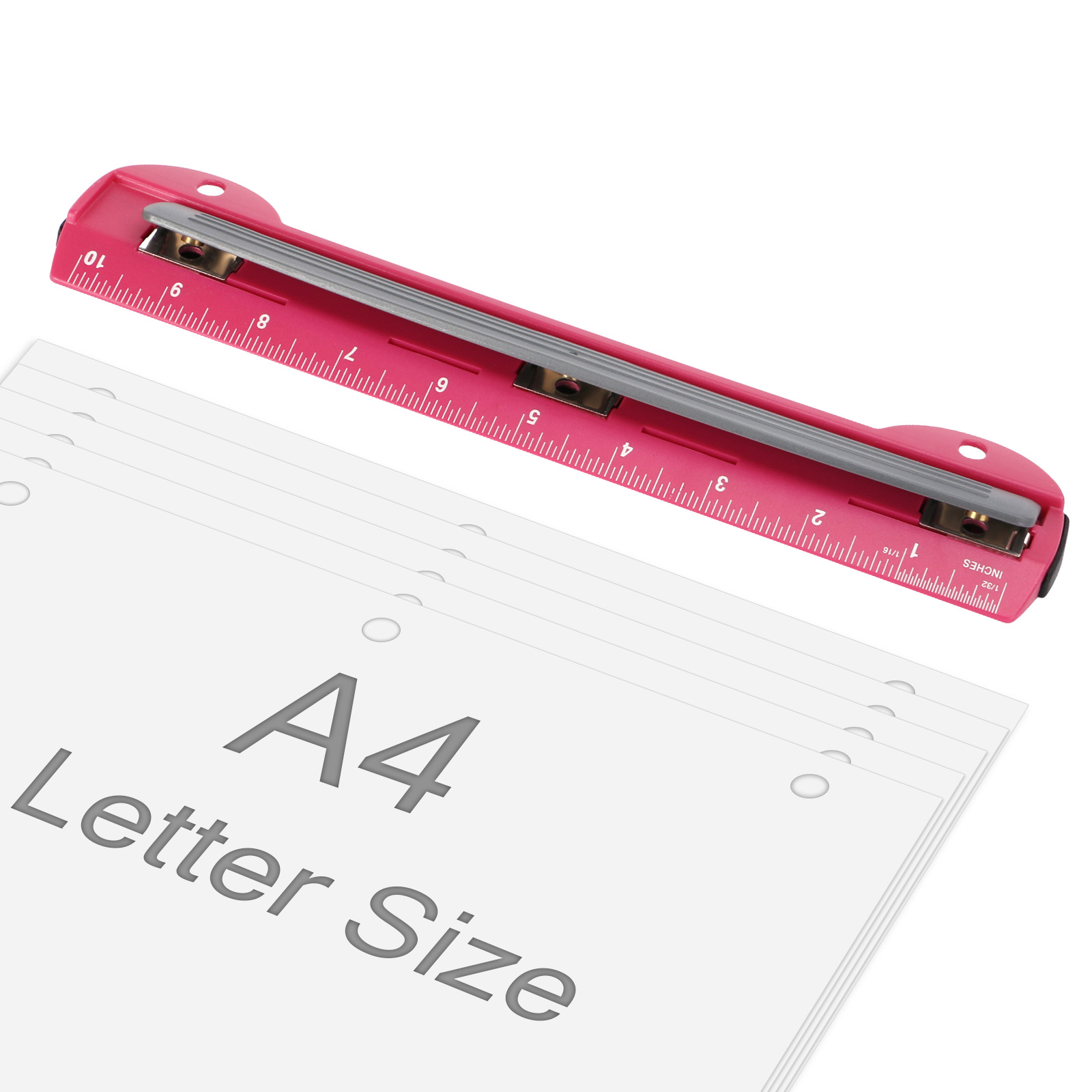Binder A4 Lever - EAGLE 3-Loch-Stanzer für A4/Buchstabenpapier, tragbarer Papierstanzer