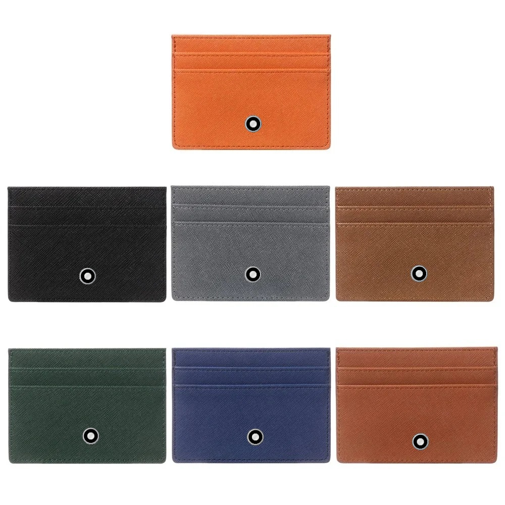 Index Card Holder - Minimalistische Damen- und Herren-Leder-Geldbörsen, Münzbeutel, Business-Ausweiskartenhalter,