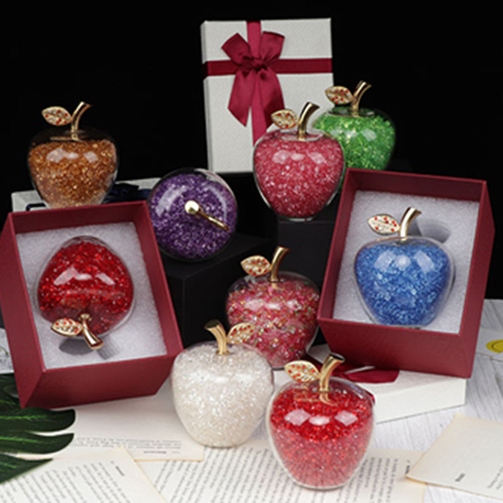Paper Weight Crystal - Farben Kristall Apfel Brief besch werer