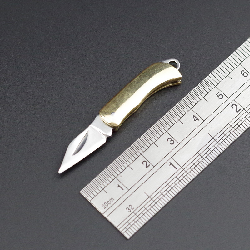 Letter Opener Brass - Messing Tasche Messer Tragbare Keychain Brief
