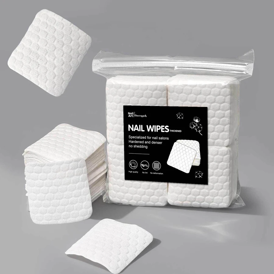 Gel Refill Pack - 200 Stück fusselfreie Nagelreinigungstücher, langlebige Nagelreinigungspads,