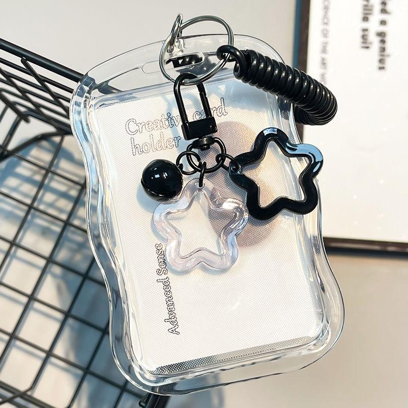 Index Card Holder - PVC Transparenter Kpop Fotokartenhalter Schlüsselanhänger für