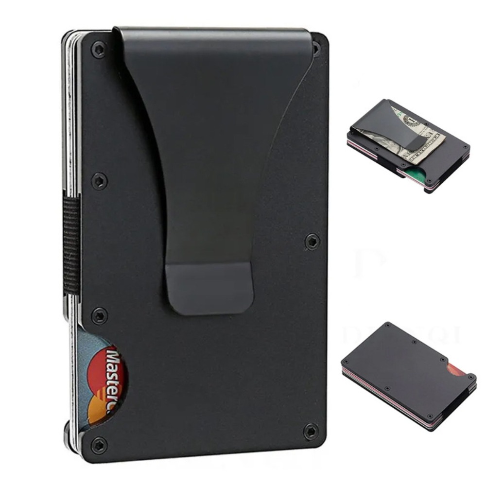Index Card Holder - RFID-blockierender Kartenhalter aus Aluminiumlegierung, Ultraschlankes Diebstahlsicheres