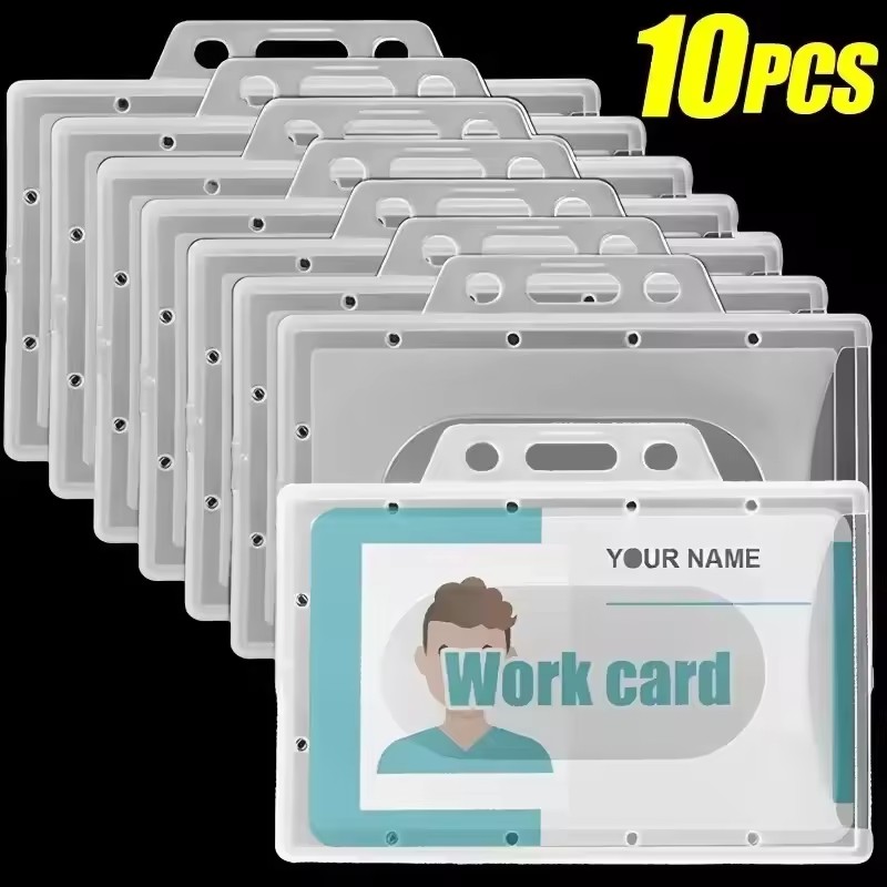 Index Card Holder - 20/5/1 Stück Wasserdichter Transparenter PVC-Ausweishalter Durchsichtige