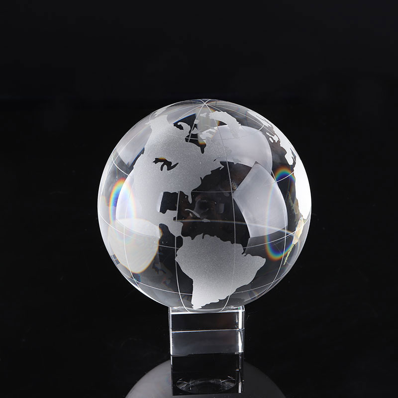 Paper Weight Crystal - Kristall kugel Brief besch werer Glas