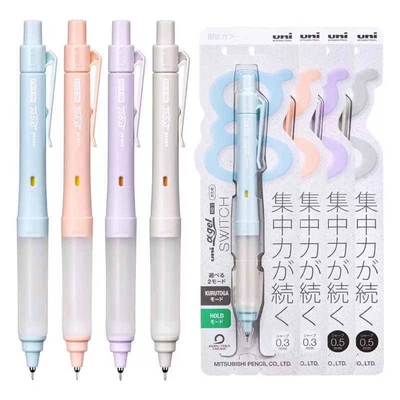 Mechanical Pencil 0.3 - Uni M5-1009GG&UL-S Alpha-Gel Switch Druckbleistift mit