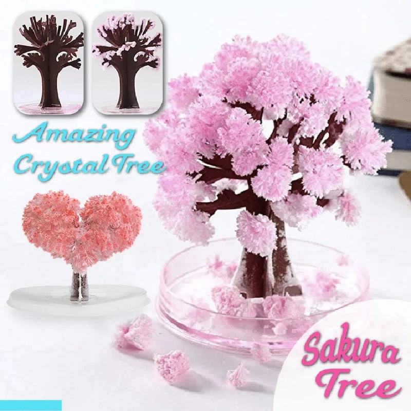 Paper Weight Crystal - Mini Magic Sakura Miniaturbaum DIY Kristall