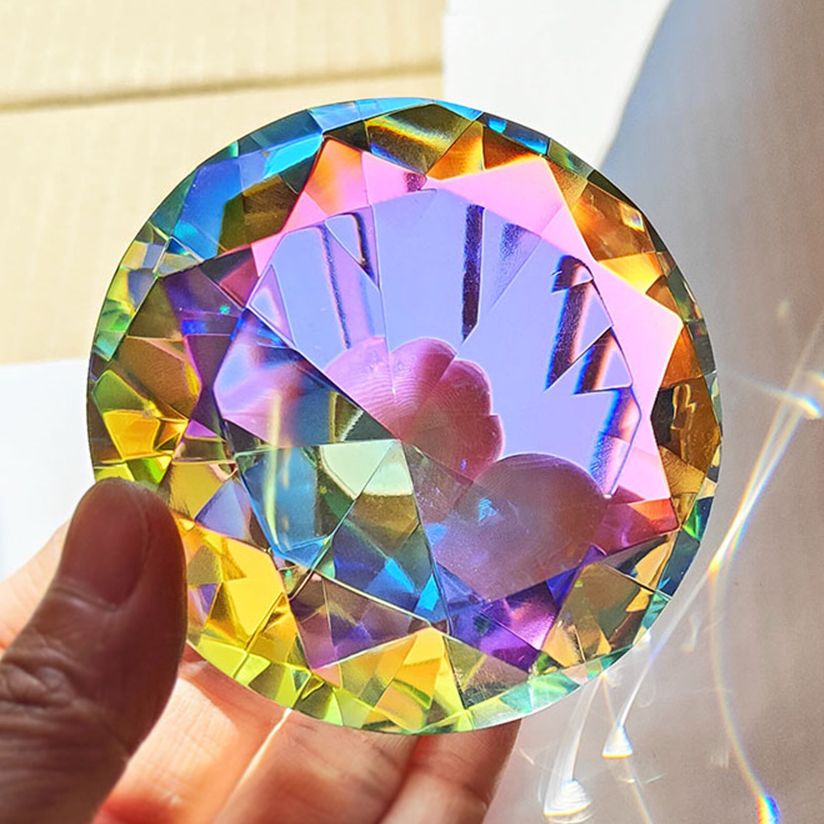Paper Weight Crystal - 30-80mm AB Bunte K9 Kristall Diamant