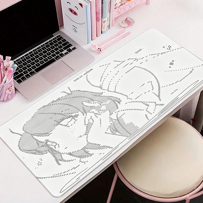 Leather Desk Pad - 1 Stück Leder-Mauspad Anime Engel-Mädchen Y2k