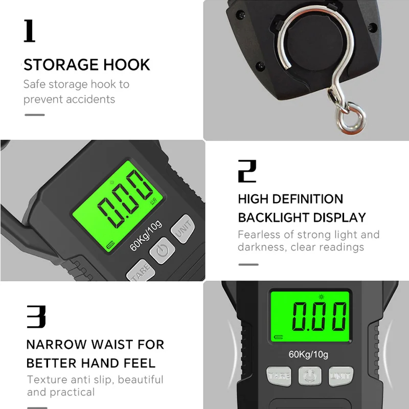 60 kg/10 g LCD Digitale Hängew – Tape Dispenser Weighted Bewertung und Preis