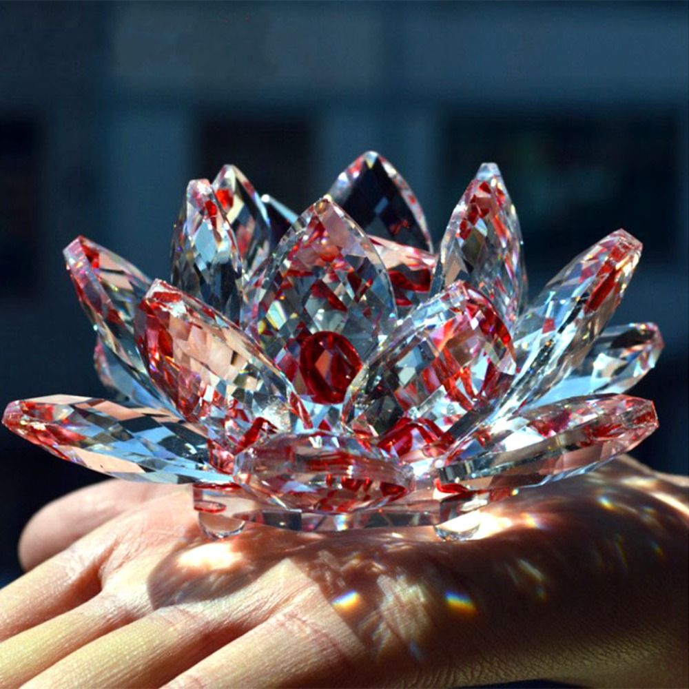 60-140mm Kristall Lotus Blume  – Paper Weight Crystal Bewertung und Preis