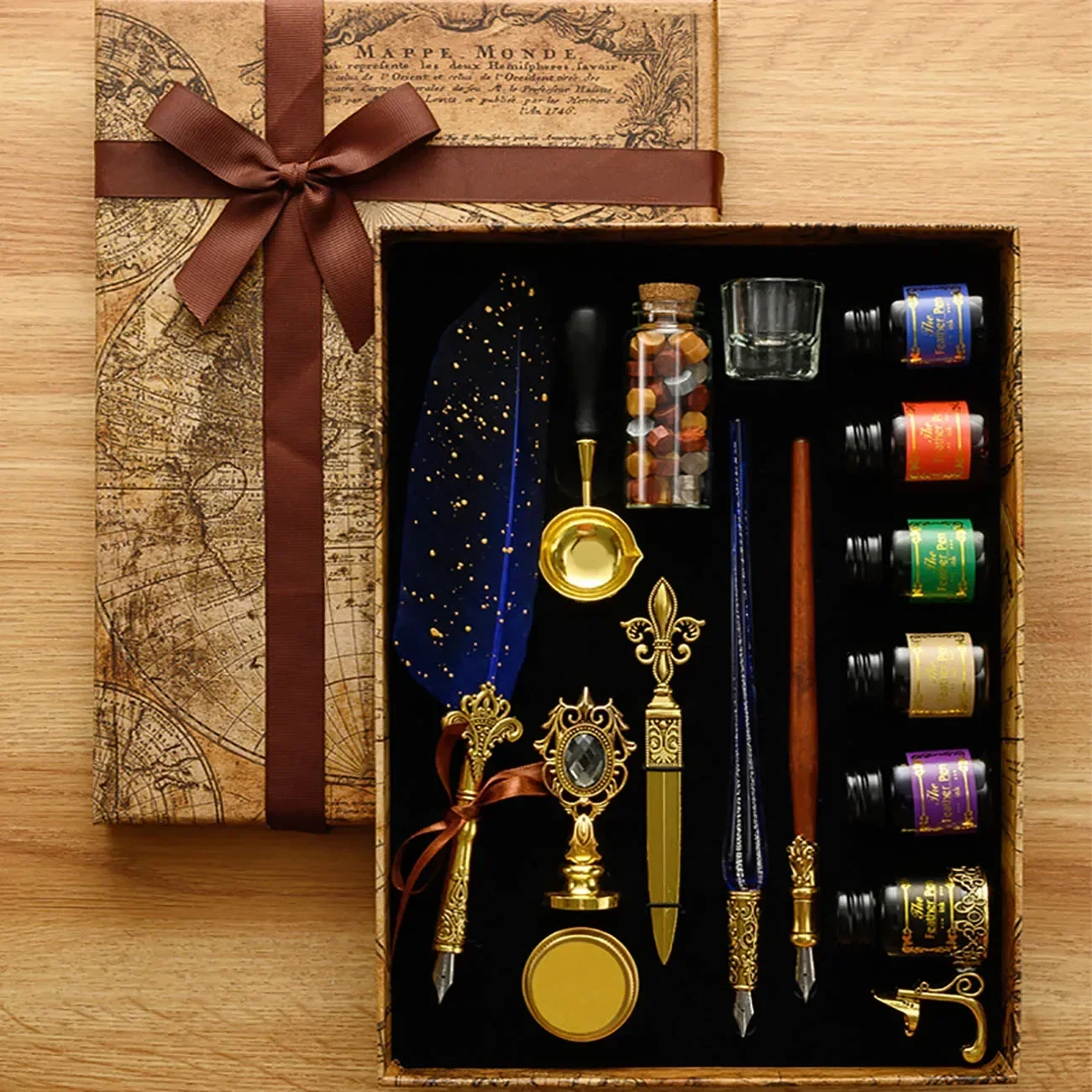 Klassische Kalligraphie Feder  – Wax Seal Stamp Set Bewertung und Preis