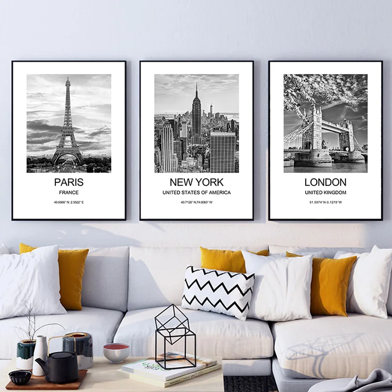 Stadtplakat New York London Pa – Ink Blotter Paper Bewertung und Preis
