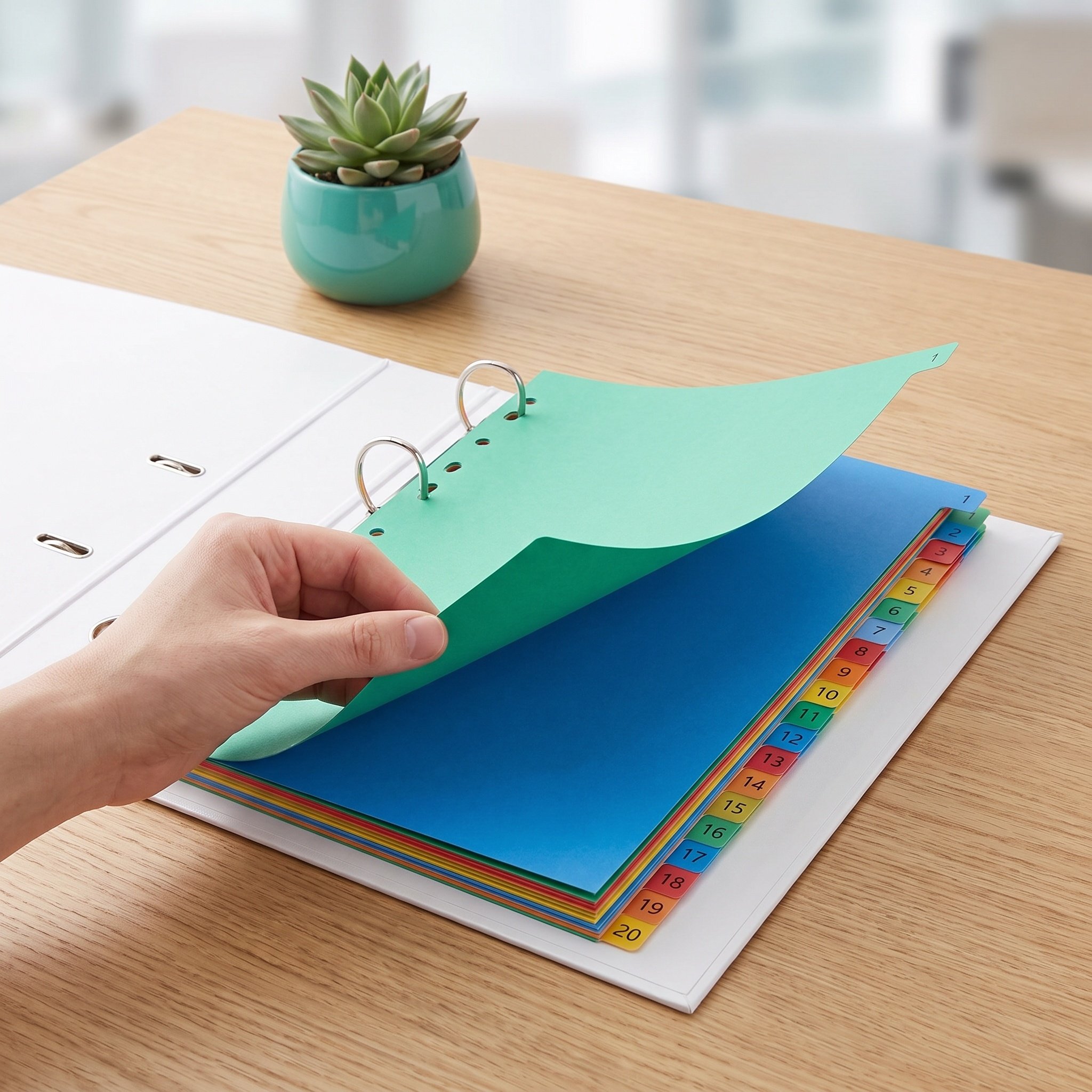 A4 Farbige Kunststoff-Trennblä – Tab Divider A4 Bewertung und Preis