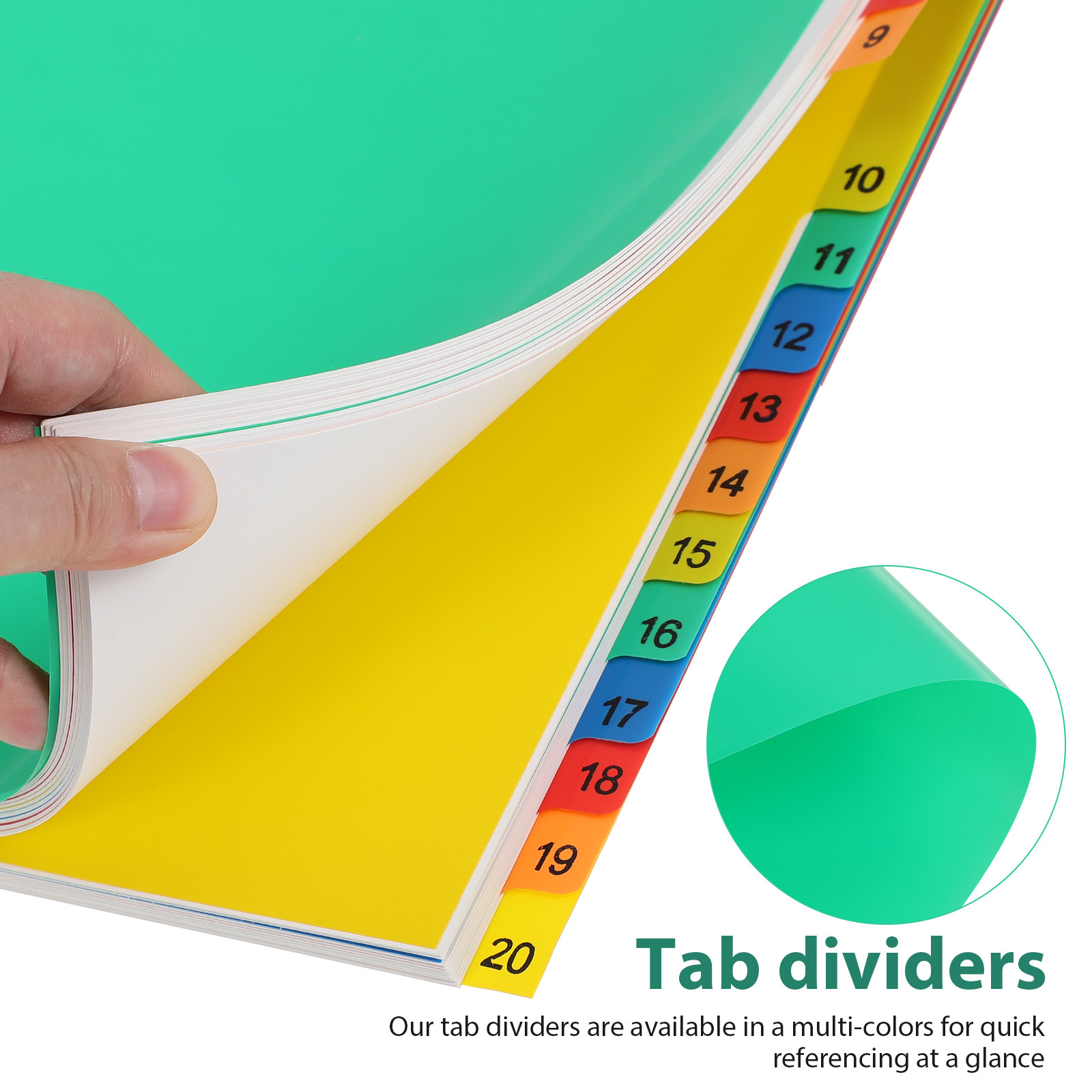 A4 Farbige Kunststoff-Trennblä – Tab Divider A4 Bewertung und Preis