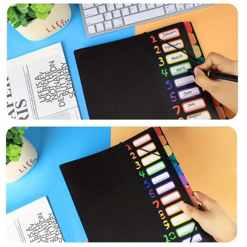 1 Stück schwarz/weiße, mehrsch – Tab Divider A4 Bewertung und Preis