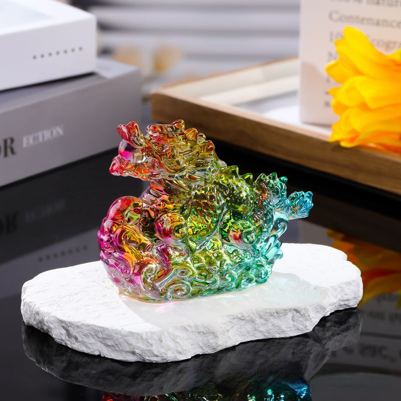 Kristall Drachen Figur Glas Gl – Paper Weight Crystal Bewertung und Preis