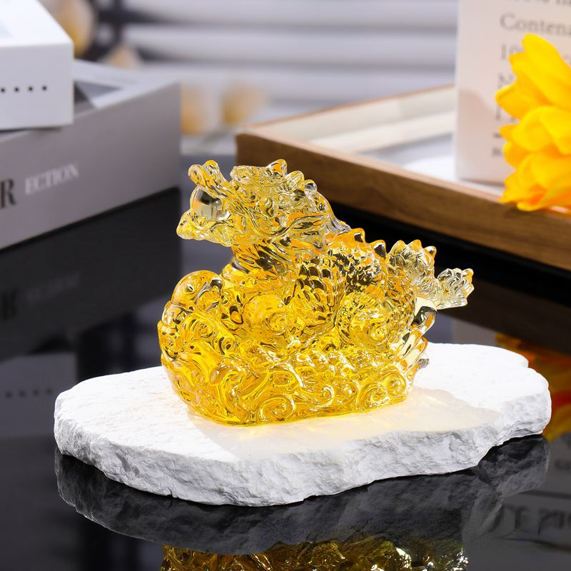 Kristall Drachen Figur Glas Gl – Paper Weight Crystal Bewertung und Preis