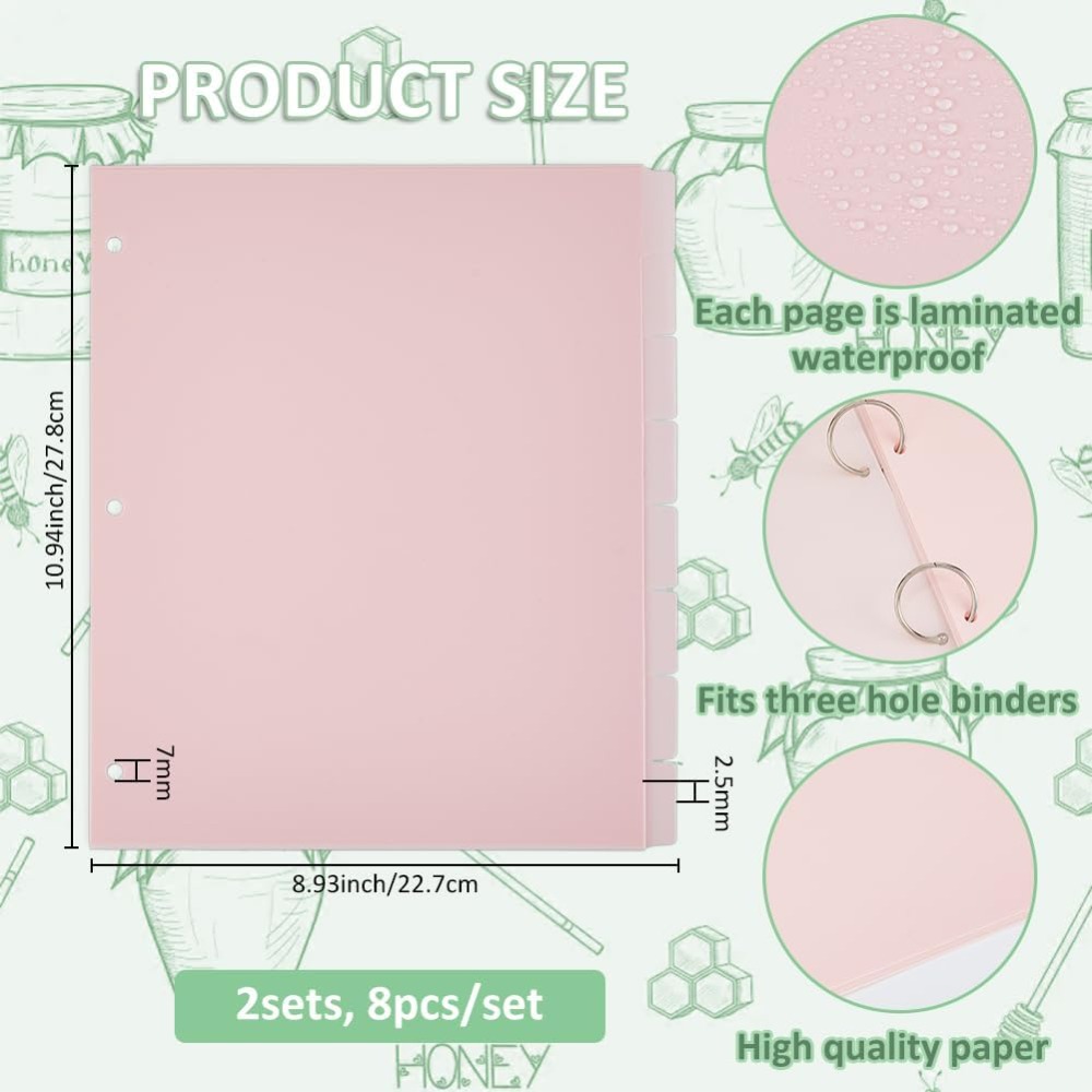 16 Blatt 3-Ring A4 rosa Ordner – Tab Divider A4 Bewertung und Preis