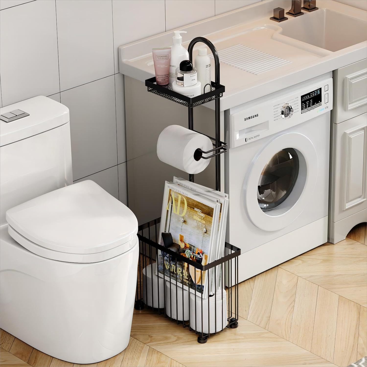 Schwarzer Toilettenpapierhalte – Magazine Holder Rack Bewertung und Preis