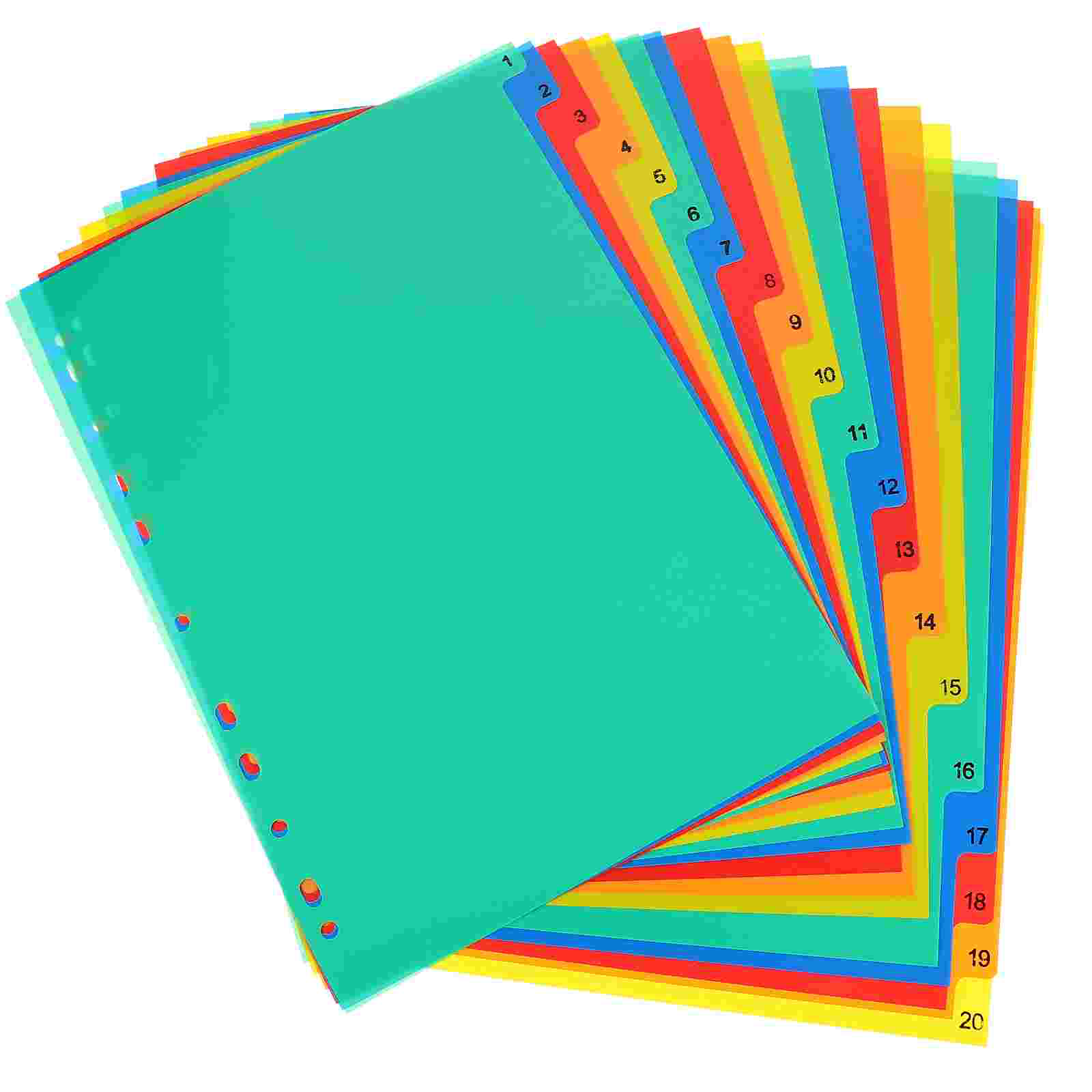 20 Stück A4 getrennte lose Blä – Tab Divider A4 Bewertung und Preis
