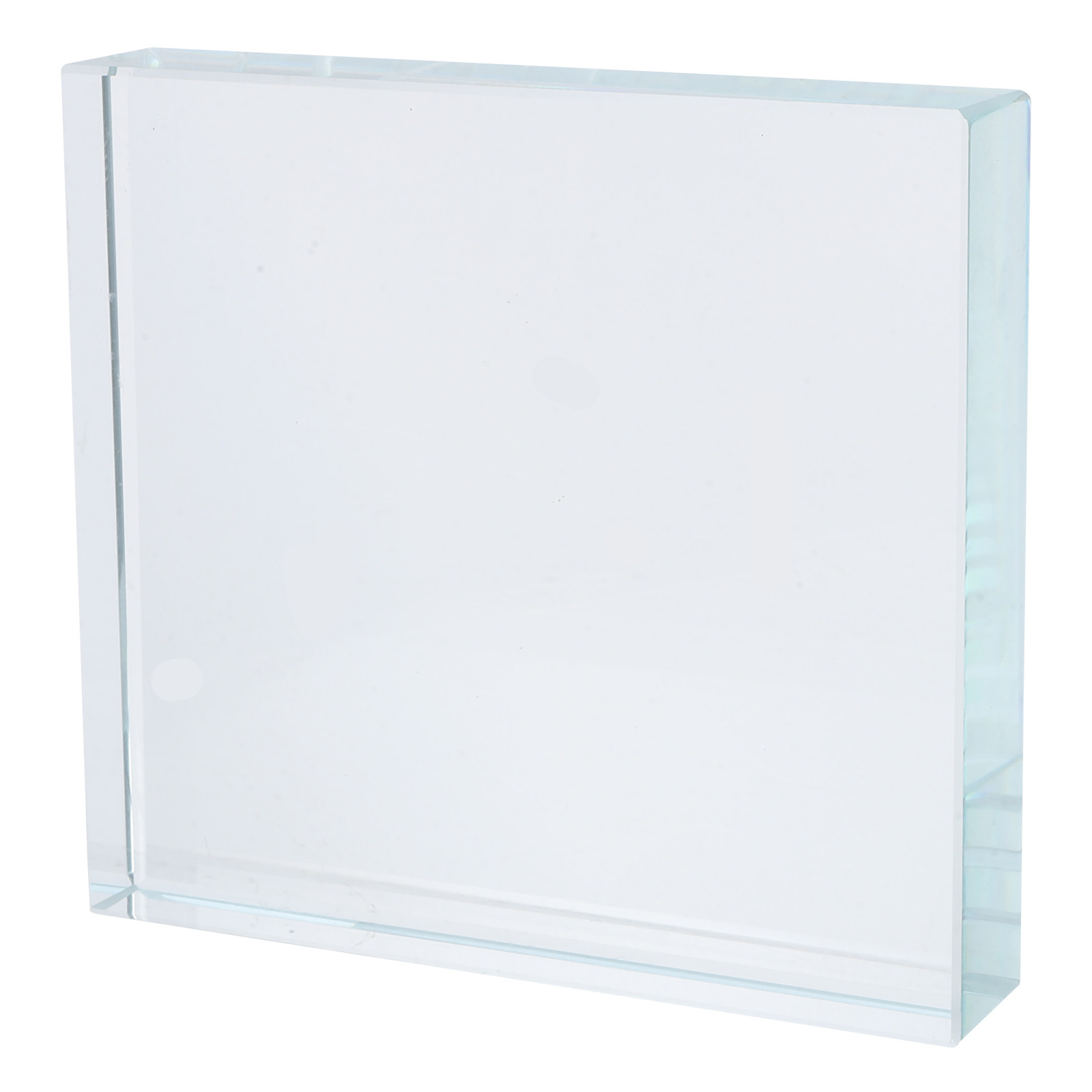 Transparenter quadratischer Br – Paper Weight Crystal Bewertung und Preis