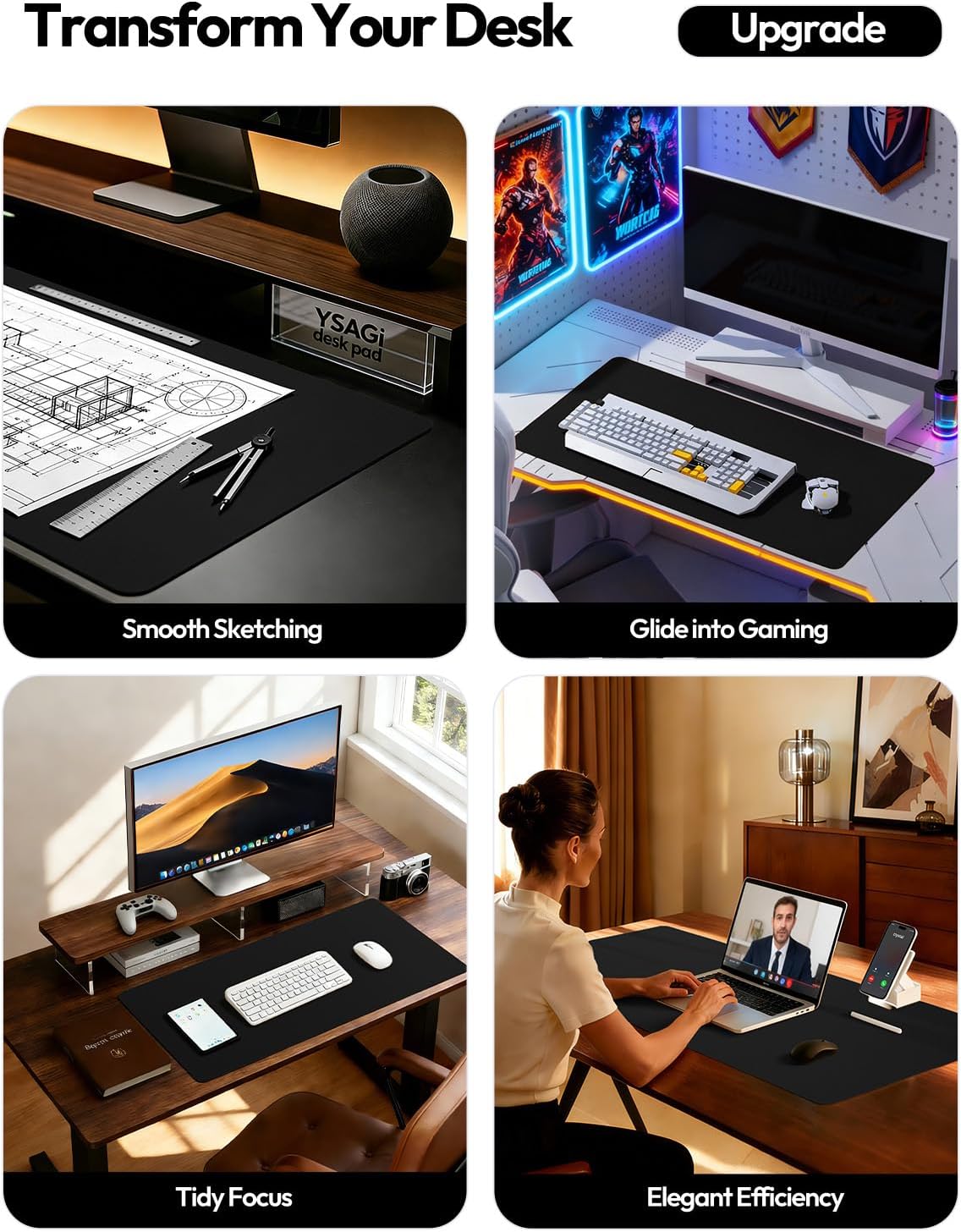 Große Schreibtischunterlage au – Leather Desk Pad Bewertung und Preis