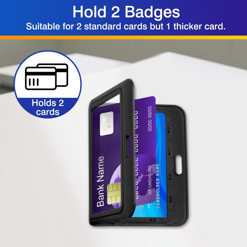 3er-Pack horizontale Ausweishü – Index Card Holder Bewertung und Preis