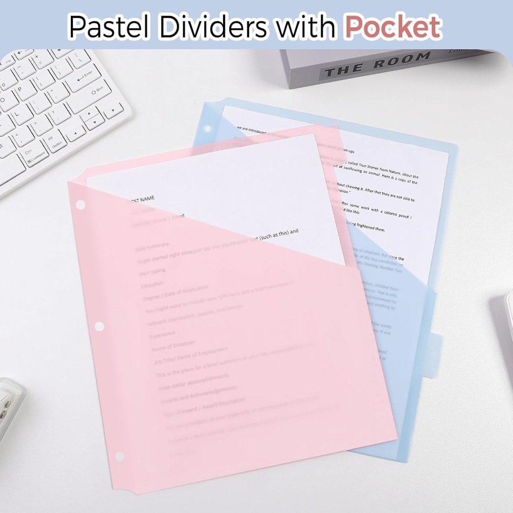 8 Stück A4 Pastell-Ordner-Tren – Tab Divider A4 Bewertung und Preis