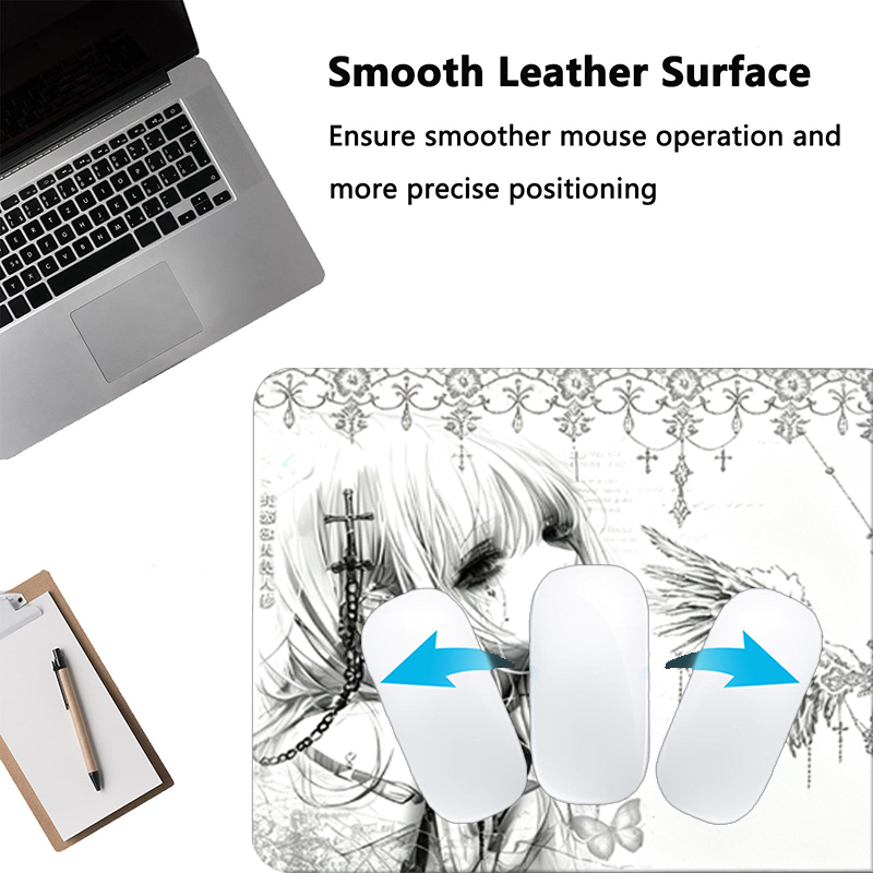 Leder-Mauspad Schwarz Weiß Ani – Leather Desk Pad Bewertung und Preis